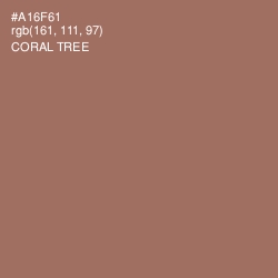 #A16F61 - Coral Tree Color Image